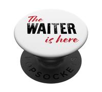 Il cameriere è qui - Divertente PopSockets PopGrip Adesivo