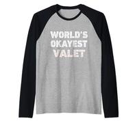 Il Cameriere più Bravo del Mondo Funny Valet Maglia con Maniche Raglan