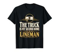 Il Camion è Il Mio Camion della Linea di Servizio di Linea di seconda casa Lineman Maglietta con Stampa Grafica Economica