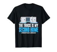 Il Camion è Il Mio Secondo Camionista di Servizio Lineman Home Journeyman Maglietta con Stampa Grafica Economica