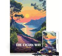 Il Cammino Licio, Turchia Puzzle da 1000 pezzi per adolescenti Esercizio intelligente Calma Tempo libero Bordi precisi Regalo di Natale raffinato (38x52cm)