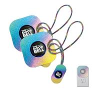 Il campanello Sparkly Rainbow Teacher's Remote, campanello per insegnanti, strumento di gestione della classe con cordino scintillante, 38 suonerie e 4 livelli di volume(2PCS)