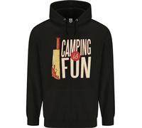 Il Campeggio È Divertente Divertente Ombra Halloween Felpa Per Bambini