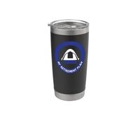 Il campeggio è il mio piano pensionistico Bicchiere termico in acciaio inox doppia parete