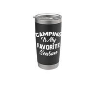 Il campeggio è la mia stagione preferita Bicchiere termico in acciaio inox doppia parete