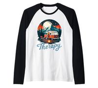 Il campeggio è la mia terapia Maglia con Maniche Raglan