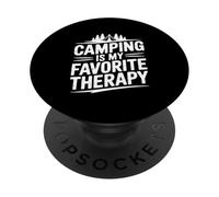 Il campeggio è la mia terapia preferita per gli amanti della natura PopSockets PopGrip Adesivo