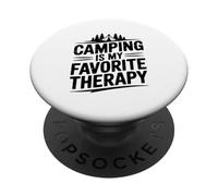 Il campeggio è la mia terapia preferita per gli amanti della natura PopSockets PopGrip Adesivo