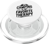 Il campeggio è la mia terapia preferita per gli amanti della natura PopSockets PopGrip per MagSafe