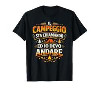 Il Campeggio Sta Chiamando ed Io Devo Andare Retro Tenda Maglietta