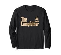 Il Campfather Campo Fuoco Divertimento Avventura Papà Barzellette Maglia a Manica