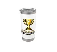 Il campione è qui, 1° posto, vincitore, torneo Bicchiere termico in acciaio inox doppia parete