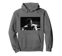 Il Campione Muhammad Ali Si Allena per Richard Dunn Fight Boxing Felpa con Cappuccio