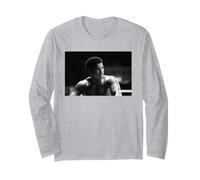 Il Campione Muhammad Ali Si Allena per Richard Dunn Fight Boxing Maglia a Manica