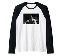 Il Campione Muhammad Ali Si Allena per Richard Dunn Fight Boxing Maglia con Maniche Raglan