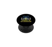 Il campo è in sessione Tennis Repeat Player Varsity Team PopSockets PopGrip Adesivo
