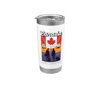 Il Canada chiama e devo andare in viaggio in Canada Bicchiere termico in acciaio inox doppia parete
