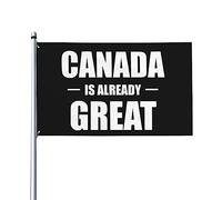 Il Canada è già una grande bandiera della casa, bandiera 3x5 piedi singolo lato esterno, striscioni dai colori vivaci anti-sbiadimento decorazione esterna del cortile