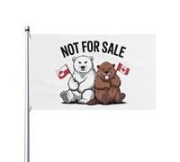 Il Canada Non È In Vendita, La Groenlandia Non È In Vendita Bandiere Da Giardino Divertente Bandiera Da Cortile Durevole Bandiere Di Benvenuto Decorazione Per Fattoria Patio Esterni 90X152Cm