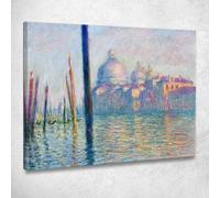 Il Canal Grande A Venezia 1908 Claude Monet, mnt74 quadro stampato su tela, fine art, assemblato pronto da appendere 90x72 cm