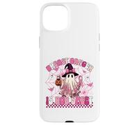 Il cancro al seno è Boo lenzuolo carino in ottobre Indossiamo fiocco rosa Custodia per iPhone 15 Plus