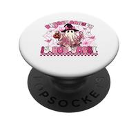 Il cancro al seno è Boo lenzuolo carino in ottobre Indossiamo fiocco rosa PopSockets PopGrip Adesivo
