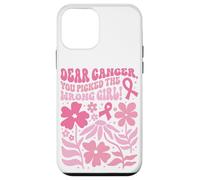 Il cancro al seno ha scelto la lotta con il nastro rosa pulcino ragazza sbagliata Custodia per iPhone 12 mini