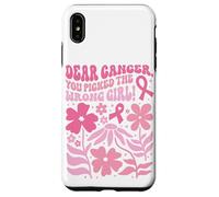 Il cancro al seno ha scelto la lotta con il nastro rosa pulcino ragazza sbagliata Custodia per iPhone XS Max