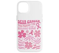 Il cancro al seno ha scelto la lotta con il nastro rosa pulcino ragazza sbagliata Custodia per iPhone 14 Plus