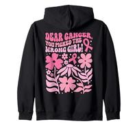 Il Cancro al Seno ha Scelto la Lotta con Il Nastro Rosa Pulcino Ragazza sbagliata Felpa con Cappuccio
