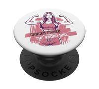 Il cancro al seno ha scelto le donne che combattono le ragazze sbagliate PopSockets PopGrip Adesivo