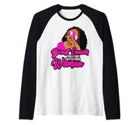 Il Cancro al Seno ha Scelto Una Lotta con la Ragazza Nera della Donna Wong Maglia con Maniche Raglan