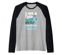 Il Cancro cervicale ha Scelto la Donna sbagliata per scherzare con Il Nastro Maglia con Maniche Raglan