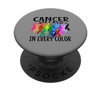 Il cancro fa schifo in ogni colore combatte il cancro consapevolezza del cancro PopSockets PopGrip Adesivo