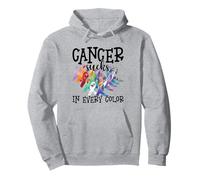 Il Cancro Fa schifo in Ogni combattente di Colore Combattere Il Cancro Felpa con Cappuccio