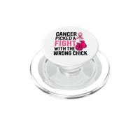 Il cancro ha scelto una lotta con il nastro rosa pulcino sbagliato PopSockets PopGrip per MagSafe