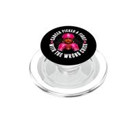 Il cancro ha scelto una lotta con la ragazza sbagliata Afro Queen PopSockets PopGrip per MagSafe
