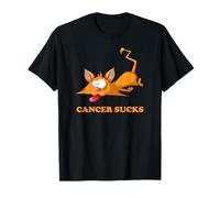 Il cancro succhia con il gatto tabby arancione che piace ai bambini Maglietta
