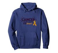 Il Cancro Succhia la Fede Non Citazione ispiratrice del Sopravvissuto Felpa con Cappuccio, Unisex per Adulti, Navy, S