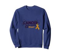 Il Cancro Succhia la Fede Non Citazione ispiratrice del Sopravvissuto Felpa, Unisex per Adulti, Navy, XXL