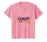 Il Cancro Succhia la Fede Non Citazione ispiratrice del Sopravvissuto Maglietta, Bambini, Rosa, 10 Anni