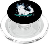 Il cane da slitta Husky ama lo skateboard PopSockets PopGrip per MagSafe