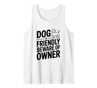 Il Cane è Amichevole Attenzione al Proprietario Canotta