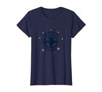 Il Cane è Il Mio co-Pilota Paw Print Compagno di Viaggio Maglietta, Donna, Navy, XL