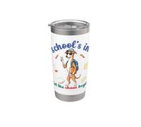 Il cane levriero torna a scuola vibes in Let The Chaos Begin Bicchiere termico in acciaio inox doppia parete