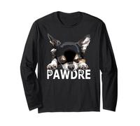 Il cane padre bianco e nero Chihuahua papà Chiwawa amante Maglia a Manica