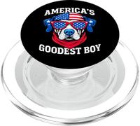 Il cane patriottico del ragazzo più buono d'America PopSockets PopGrip per MagSafe