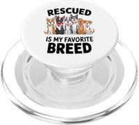 Il Cane Salvato È La Mia Razza Preferita Rifugio PopSockets PopGrip per MagSafe