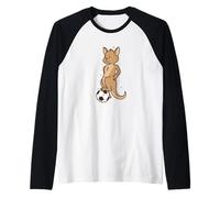Il canguro gioca a calcio Maglia con Maniche Raglan