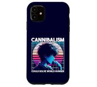 Il cannibalismo potrebbe risolvere la fame nel mondo Anime Boy Sarcastico Custodia per iPhone 11